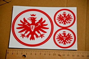 Eintracht Frankfurt Aufkleber - 3 Stück pro Blatt - Bild 1 von 1