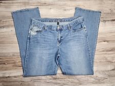 Gap Jeans Womens 14/33R Premium Bootcut Medium Wash Blue Denim Distressed 