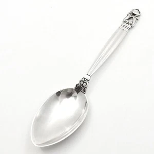 Antique Sterling Silver Georg Jensen Denmark Acorn Teaspoon Spoon - Picture 1 of 5