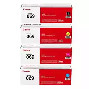 Canon 069 Black, Cyan, Magenta, Yellow Toner Cartridges Set, Pack Of 4 - Picture 1 of 10