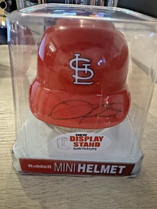 St. Louis Cardinals Autographed Mini Helmet Oscar Taveras RIP Top Prospect - Picture 1 of 4
