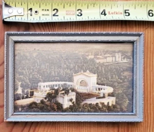 Framed Print Villa on A Hill 5.75" x 3.75" Small Vintage Framed Print - Imagen 1 de 4