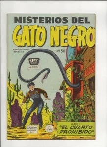 Misterios Del Gato Negro #50 Mexican Haunted Gas Pump Cover 1957 - Picture 1 of 2