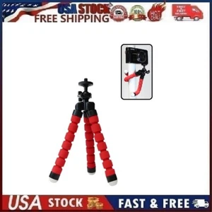 7" Flexible Legs Tripod (Red) for DSLR Canon Nikon Sony Fuji - Picture 1 of 10