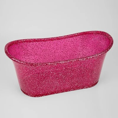 Y2K Pink Glitter Bathroom Organizer Makeup Holder - Image 1 of 4