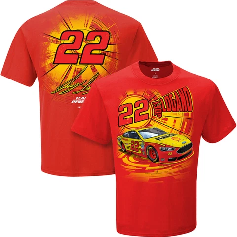 Joey Logano 2016 Checkered Flag Sports #22 Pennzoil Speedbolt Tee FREE SHIP! Cover