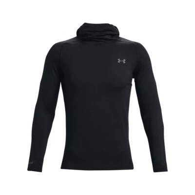 Under Armour 1365685 Men's UA ColdGear Base 3.0 Top Baselayer Hoodie, Black - Image 1 of 4