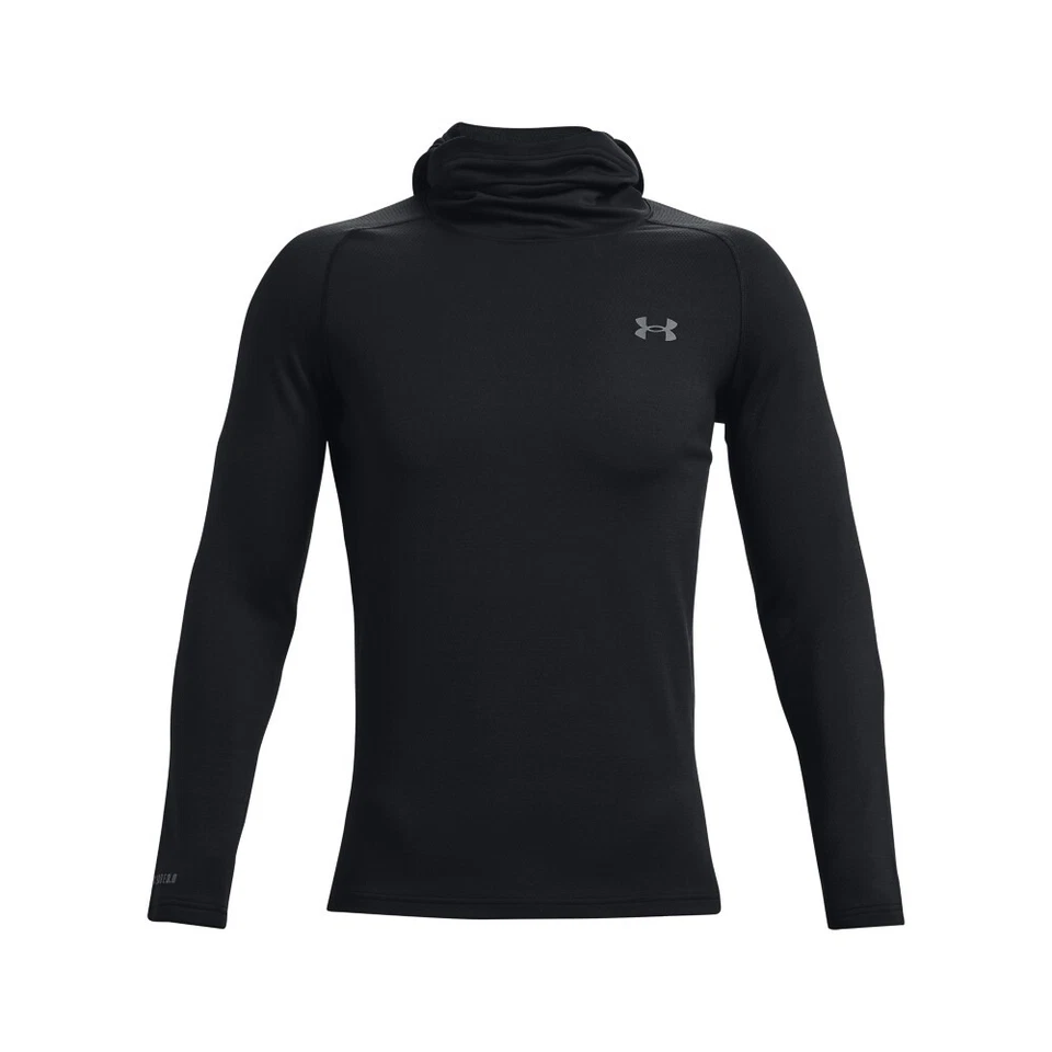 Under Armour 1365685 Men's UA ColdGear Base 3.0 Top Baselayer Hoodie, Black - Image 1 of 4