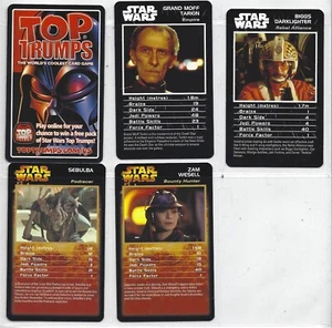 Star Wars Celebration V exclusive 4 TOP TRUMP cards (2010) - Picture 1 of 1