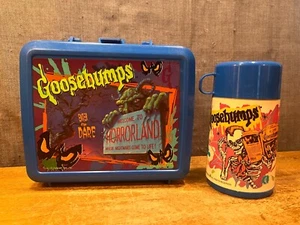 Vintage Goosebumps Plastic Lunch Box with Thermos 1995 Original - Picture 1 of 7