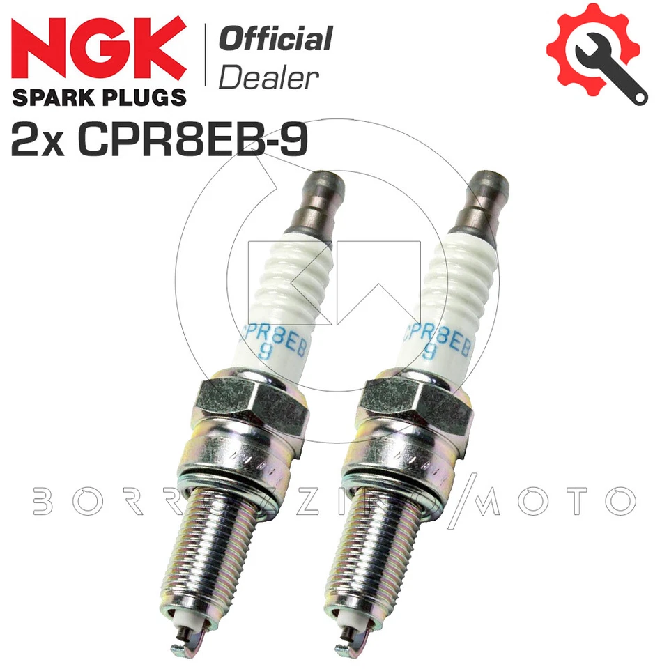 COPPIA CANDELE ACCENSIONE MOTORE NGK CPR8EB-9 PER MOTO GUZZI V7 STONE 750 2012 - Immagine 1 di 3