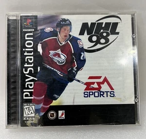 NHL Hockey 98 Sony, PlayStation 1 PS1 Black Label EA Sports Kids To Adults - Picture 1 of 7