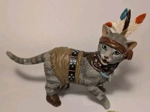 Meowing Moon Feathers N Furs Kitten Hamilton Collection Figurine 2016 - Picture 1 of 15