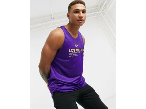 Nike Lakers City Edition [CN0716-504] REVERSIBLE TANK DRi-FIT JERSEY Cover