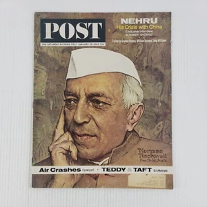 Saturday Evening Post January 19, 1963; Nehru & China, Graham Greene, Rockwell - Picture 1 of 8