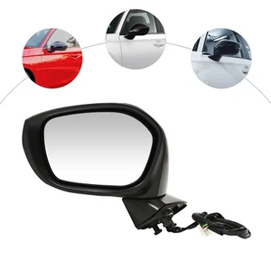 Black Left Driver Side Mirror 7Pin W/ Blind Spot For Honda Civic 2022-2023 LH - Foto 1 di 17