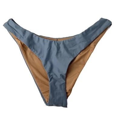 J. Crew Womens Bikini Bottom Small Baby Blue Curved High Waist Cheeky Swim NWT - Image 1 of 4