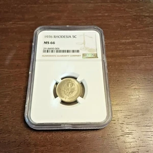 1976 Rhodesian 5 Cents MS 66 - Picture 1 of 4