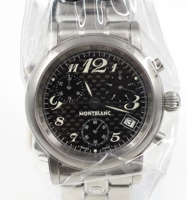 Reloj Montblanc Star 7038 cuarzo cronógrafo esfera negra acero 36 mm Foto 1 de 4