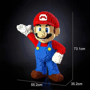 MOC Red Super Mario Life-Size Building Blocks Set 4598pcs Toy Christmas Gift - Picture 1 of 6
