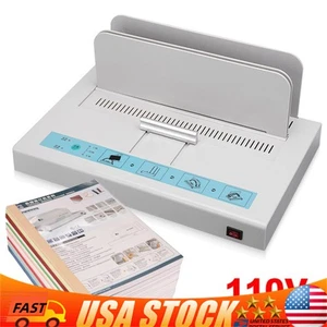 Encuadernadora automática de libros eléctrica universal 110V EE. UU. - Imagen 1 de 12