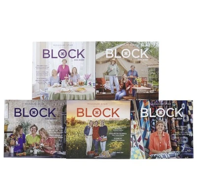 Missouri Star Quilt Co BLOCK Idea Book Magazine Lot of 5 Vol 11 2024 Quilting - Image 1 of 4