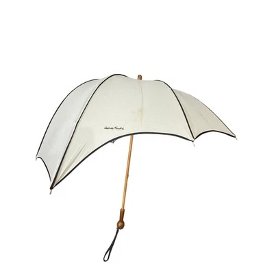 Винтажный зонт с деревянной ручкой Coup De Foudre Франция уникальной формы белый - Изображение 1 из 4