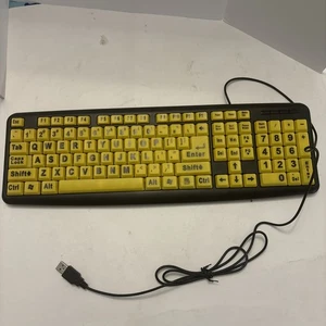 EZ Eyes Tastatur, Großdruck USB Tastatur PC & MAC 4x größere Buchstaben - Bild 1 von 8