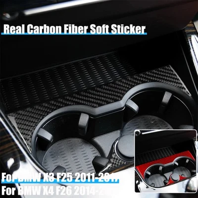 Accessories Gear Cup Holder Panel Cover For BMW X3 F25 2011-2017X4 F26 2014-2017 - Image 1 of 4