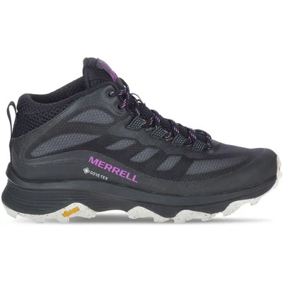 Merrell Moab Speed Mid GORE-TEX Womens Walking Boots Black Waterproof GTX Shoes - Image 1 of 4