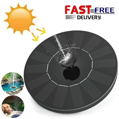 Solar Springbrunnen Fontäne Solarpumpe Garten-Brunnen Teichpumpe Wasserspiel - Bild 1 von 4