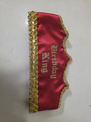 Corona de tela CUMPLEAÑOS - "REY CUMPLEAÑOS"  Foto 1 de 4