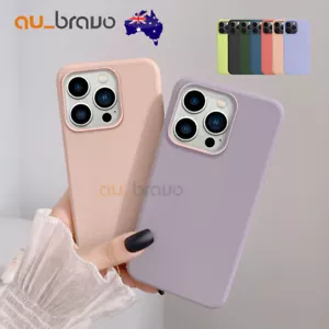 iPhone 14 13 12 11 Pro Max Plus XS XR Shockproof Silicone Case Cover For Apple - Picture 1 of 23