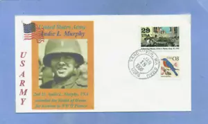 1st Lt. Audie Murphy Famous Guerra Mundial II Ejército Soldado Medalla de Honor - Imagen 1 de 1