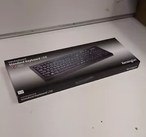 Kensington ValuKeyboard Standard Keyboard USB Black Brand New and Boxed - Picture 1 of 8