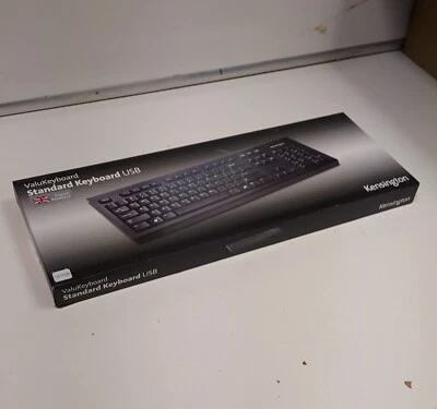 Kensington ValuKeyboard Standard Keyboard USB Black Brand New and Boxed - Image 1 of 4