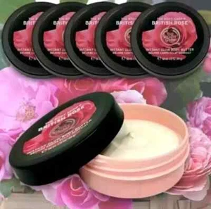 The Body Shop Body Butter British Rose Instant Glow 6 x 50ml (300ml total) - Picture 1 of 2