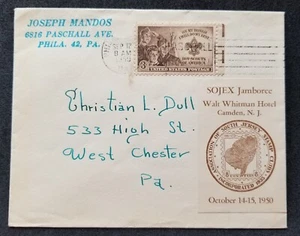 [SJ] USA US 50th Anniv Boy Scout 1960 Scouting Jamboree (FDC) *addressed *c scan - Picture 1 of 6