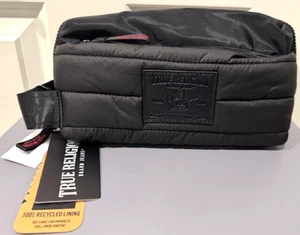 TRUE RELIGION Kulturbeutel Herren schwarz Whistler Puffer Dopp Kit World Travel NEU - Bild 1 von 4