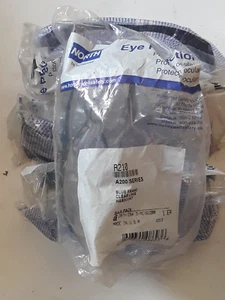 North Safety a210 lot of 3 ea clear safety Glasses blue frame - Picture 1 of 2