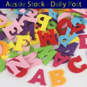 Fabric Felt Letters Alphabet Craft Cloth Patch For Sewing Dolls Scrapbook 100pcs - Picture 1 of 1