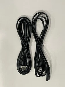 2er-Pack 6 Fuß Schwerlast Netzkabel 2-poliges Kabel für PS4 Slim XBOX PC LAPTOP TV - Bild 1 von 3