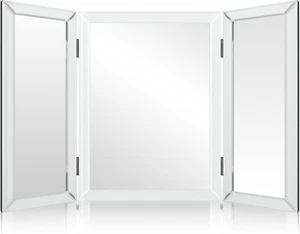 3 Way Mirror, Trifold Mirror, Trifold Vanity, Three Way Folding, Tri Fold, for B - Picture 1 of 7
