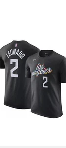 NWT Kawhi Leonard Nike Clippers City Name and Number Shirt Size Mens Large - Picture 1 of 3