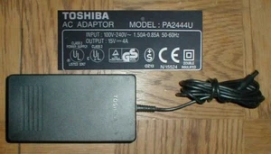 Toshiba Tecra PA2444U AC Adapter Genuine 750CDM 780CDM CDT DVD Others 15vdc 4a - Picture 1 of 1