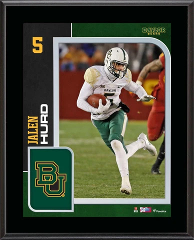 Jalen Hurd Baylor Bears 10.5" x 13" Sublimated Player Plaque Cover