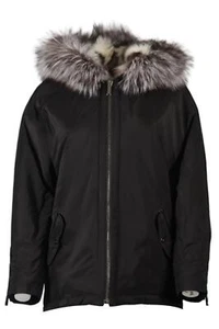 BARBARA BUI FUR JACKET UK 12 - Picture 1 of 4