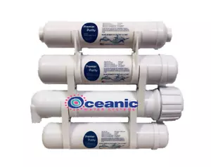 "Sistema de filtro de agua de ósmosis inversa portátil RO XL 75 GPD | 4 etapas 2,5"" x 12" - Imagen 1 de 4