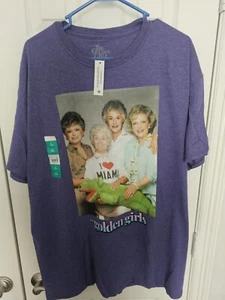 Mens XL 46/48 The Golden Girls ABC Studios Graphic T Shirt Purple New - Picture 1 of 3