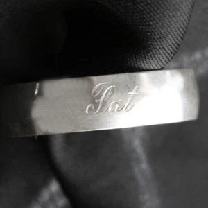 Anillo servilleta brazalete vintage S. KIRK & SON ESTERLINA grabado pat - Imagen 1 de 2